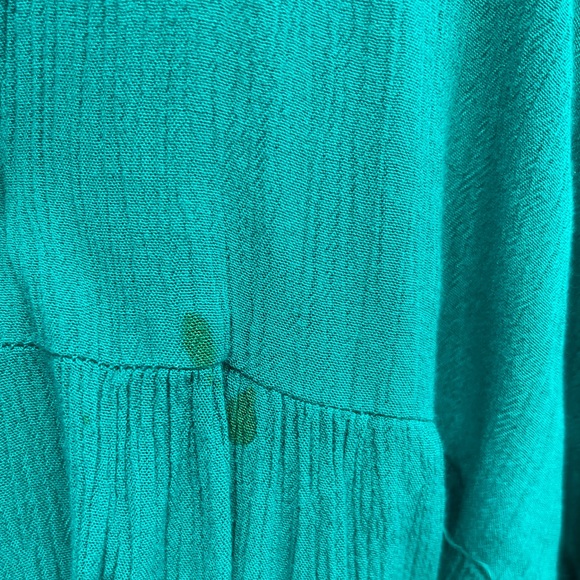 ASOS Blue Flowy Tie Up Dress - Picture 3 of 4